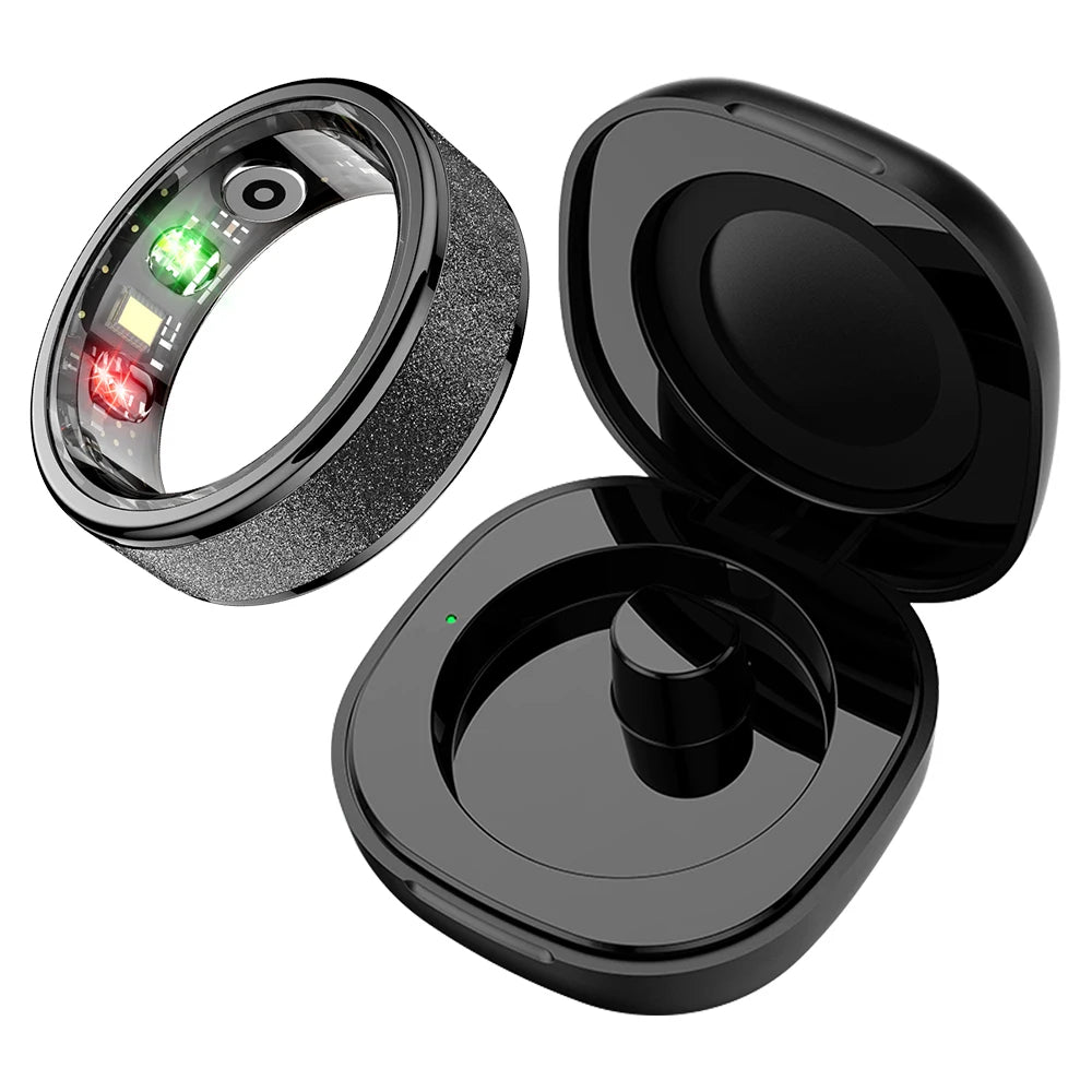 LIFE LONG R 1 Smart Ring with Charging Case for Men Women, Health and Sleep Monitor, 5ATM Waterproof, Multi-sport Mode