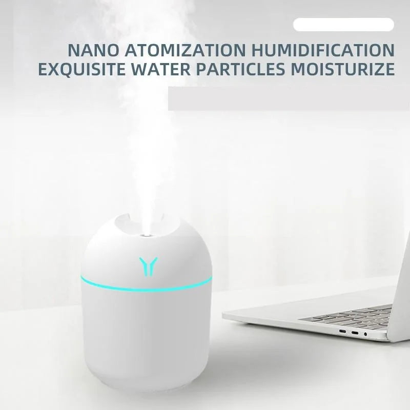 250ML USB Mini Air Humidifier Aroma Essential Oil Diffuser For Home Car Ultrasonic Mute Mist Maker Diffuser