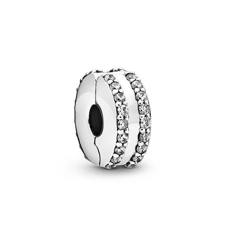 NEW 925 Sterling Silver Charm Fit Original Bracelet Accessories Women Jewelry White Series Football Snake Dreamcatcher Cross