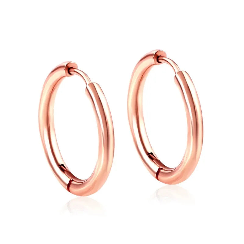 2Pcs Small Hoop Earrings for Women Men