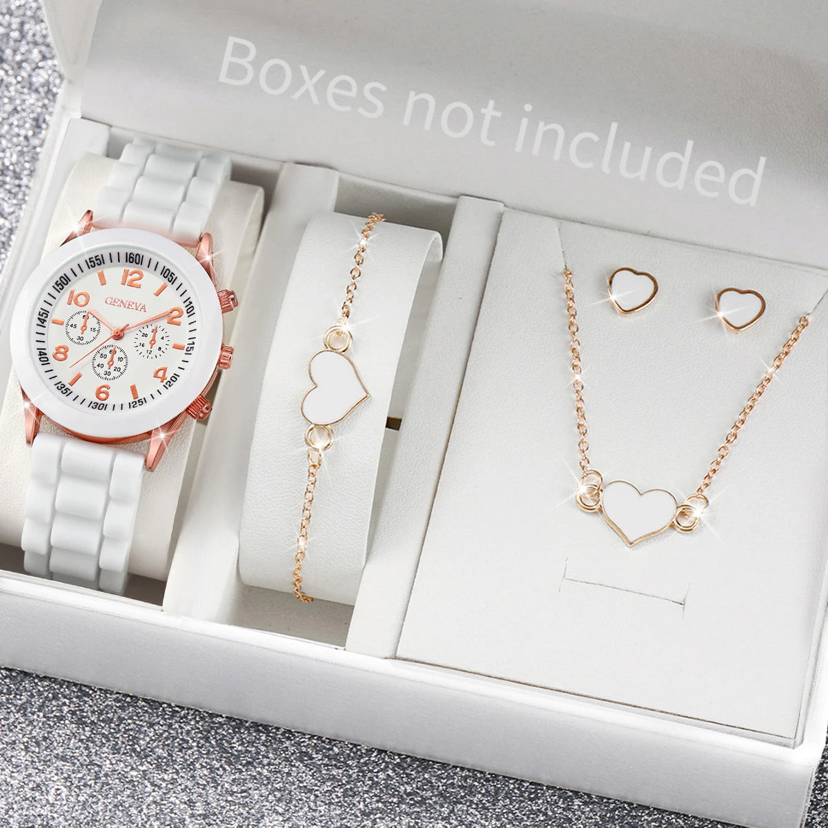 Women Watches Fashion Silicone Band Women Quartz Watches Jewelry Set Reloj Mujer