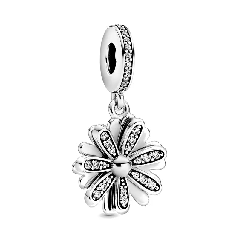 NEW 925 Sterling Silver Charm Fit Original Bracelet Accessories Women Jewelry White Series Football Snake Dreamcatcher Cross