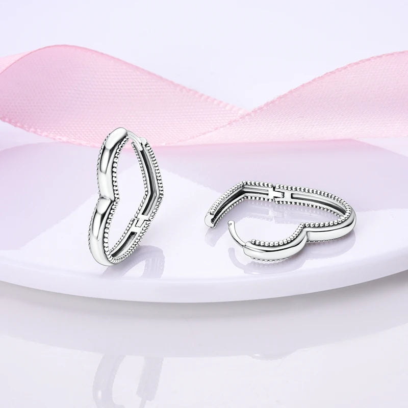 Sparkling Colorful Hoop Earrings 925 Sterling Silver Hypoallergenic Jewelry Embellished With Zircon Elegant Luxury Style Female