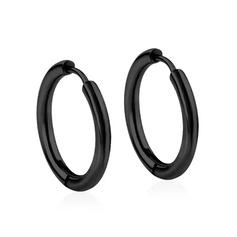 2Pcs Small Hoop Earrings for Women Men