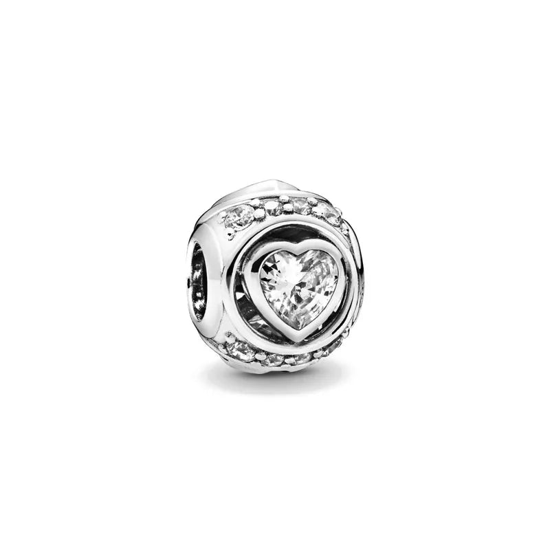 NEW 925 Sterling Silver Charm Fit Original Bracelet Accessories Women Jewelry White Series Football Snake Dreamcatcher Cross