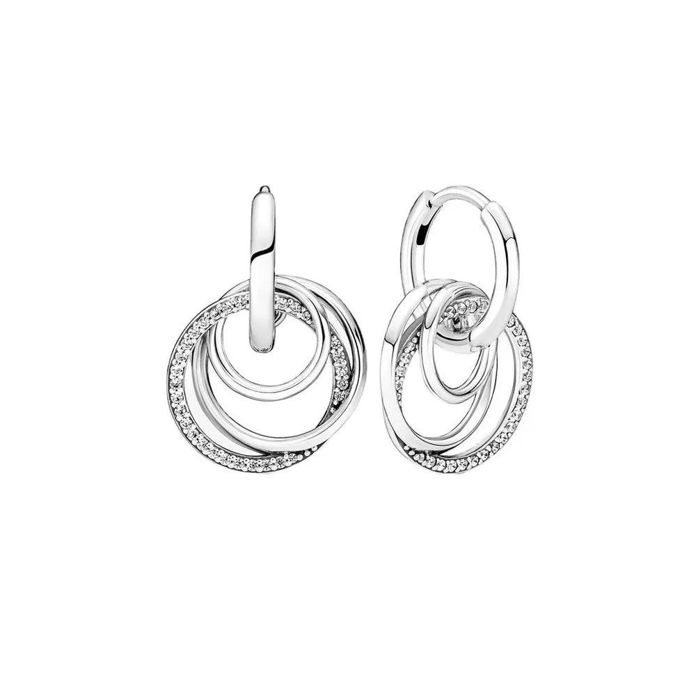 Paris Double Hoop 925 Silver