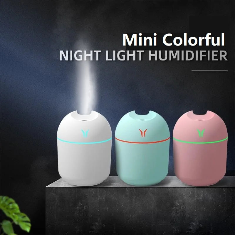 250ML USB Mini Air Humidifier Aroma Essential Oil Diffuser For Home Car Ultrasonic Mute Mist Maker Diffuser