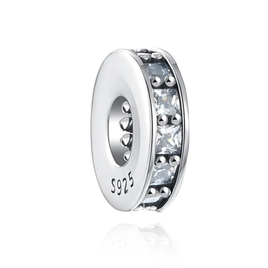 NEW 925 Sterling Silver Charm Fit Original Bracelet Accessories Women Jewelry White Series Football Snake Dreamcatcher Cross