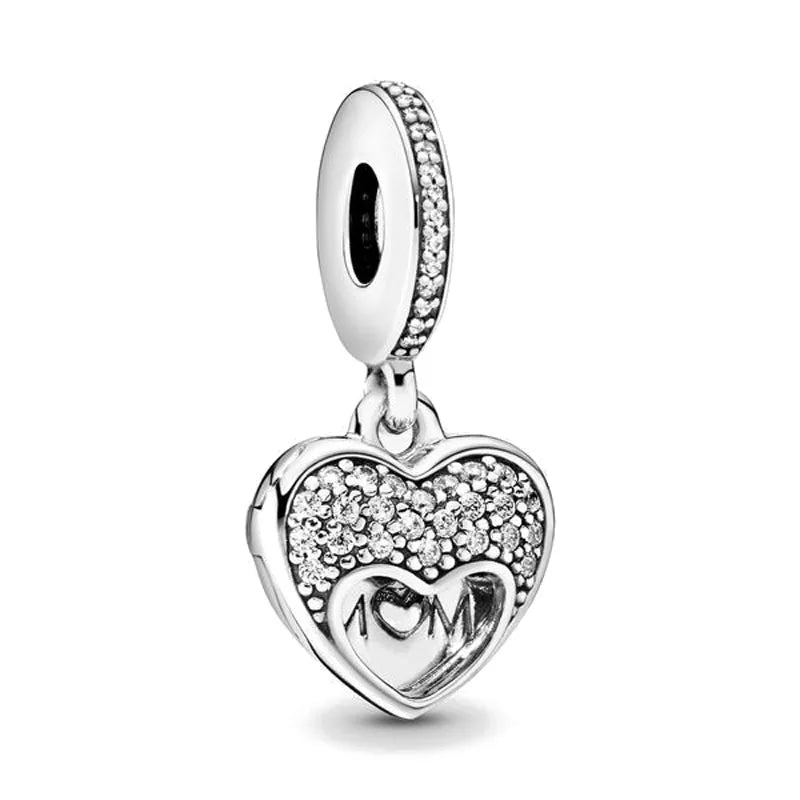 NEW 925 Sterling Silver Charm Fit Original Bracelet Accessories Women Jewelry White Series Football Snake Dreamcatcher Cross