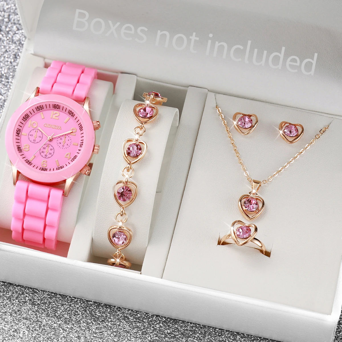 Women Watches Fashion Silicone Band Women Quartz Watches Jewelry Set Reloj Mujer