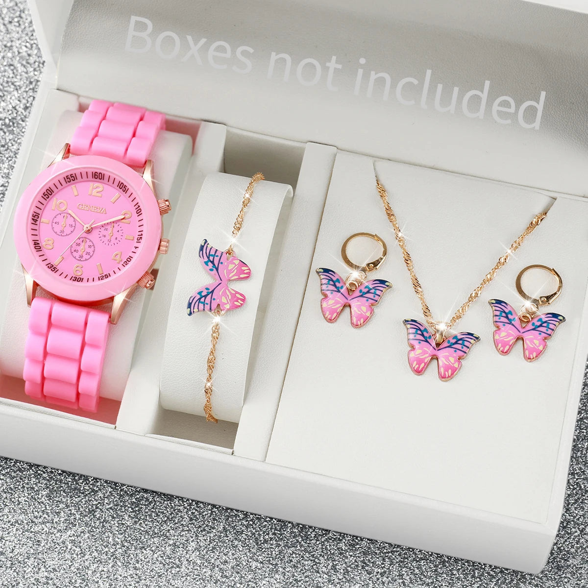 Women Watches Fashion Silicone Band Women Quartz Watches Jewelry Set Reloj Mujer