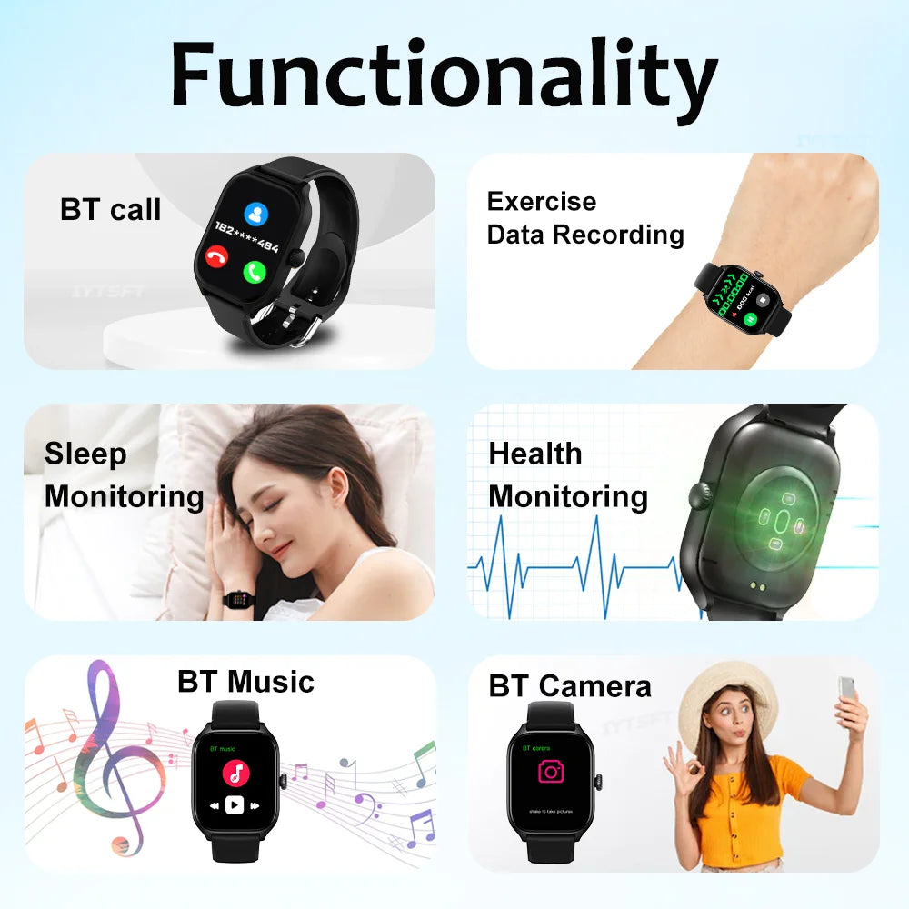 H9 New Smart Watch H9 Pro MAX 2.01-inch HD Display Bluetooth Call Message Alert Sports Mode Smartwatch For Men Women