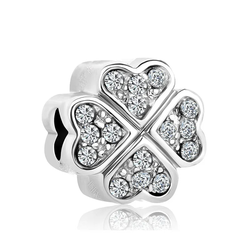 NEW 925 Sterling Silver Charm Fit Original Bracelet Accessories Women Jewelry White Series Football Snake Dreamcatcher Cross