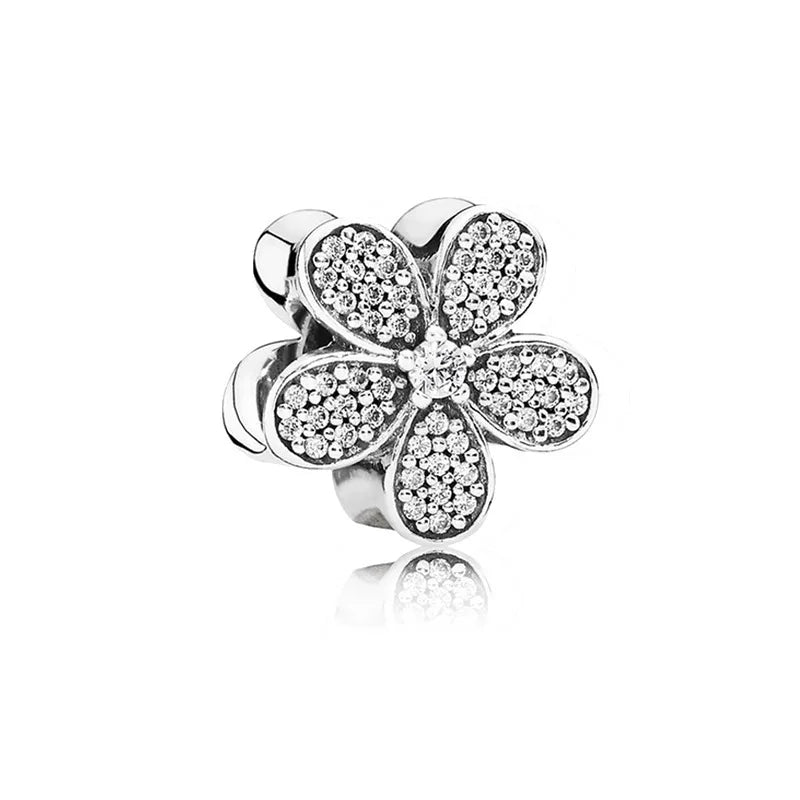 NEW 925 Sterling Silver Charm Fit Original Bracelet Accessories Women Jewelry White Series Football Snake Dreamcatcher Cross