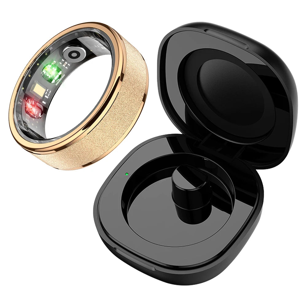 LIFE LONG R 1 Smart Ring with Charging Case for Men Women, Health and Sleep Monitor, 5ATM Waterproof, Multi-sport Mode