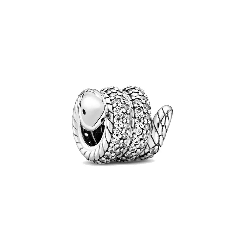 NEW 925 Sterling Silver Charm Fit Original Bracelet Accessories Women Jewelry White Series Football Snake Dreamcatcher Cross