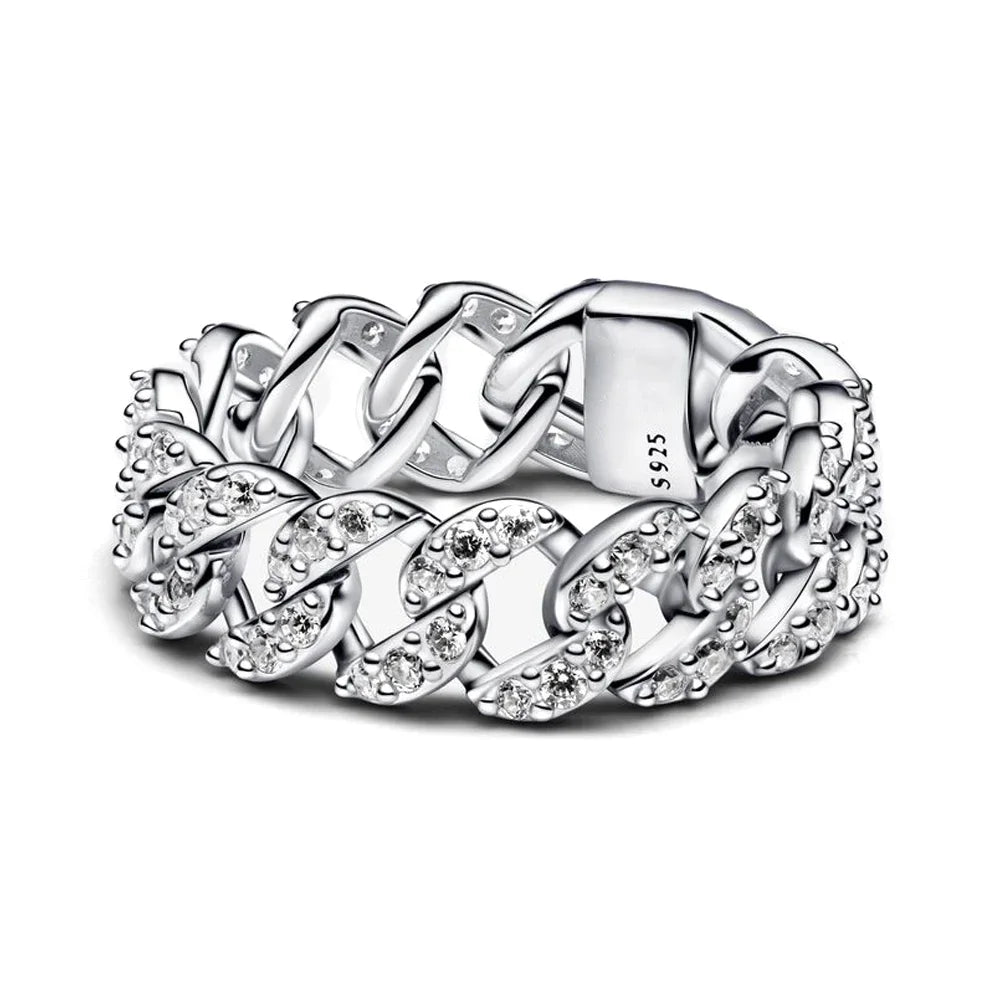 Original 925 Sterling Silver Ring Bow Heart Sun Moon With Colorful Crystal Rings