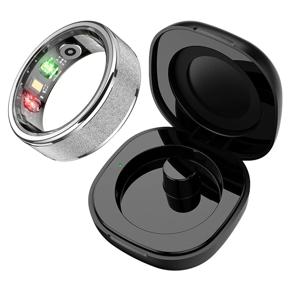 LIFE LONG R 1 Smart Ring with Charging Case for Men Women, Health and Sleep Monitor, 5ATM Waterproof, Multi-sport Mode