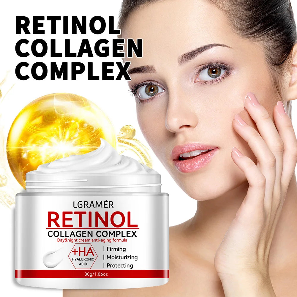 Cream Collagen Smooth wrinkles Face Cream For Moisturizer Whitening Brighten Skin