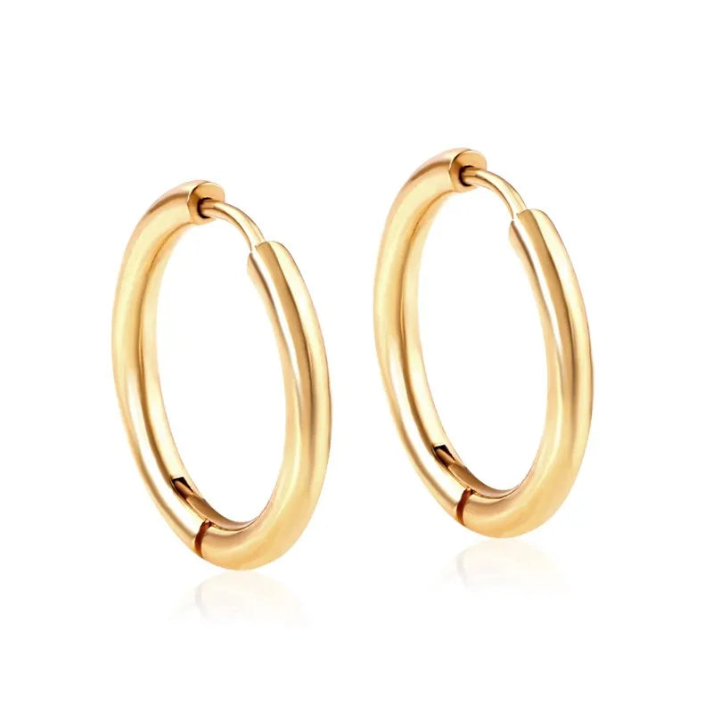 2Pcs Small Hoop Earrings for Women Men