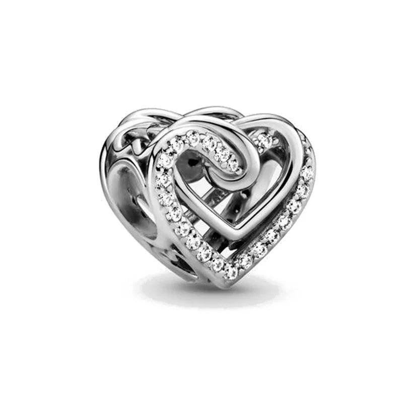 NEW 925 Sterling Silver Charm Fit Original Bracelet Accessories Women Jewelry White Series Football Snake Dreamcatcher Cross