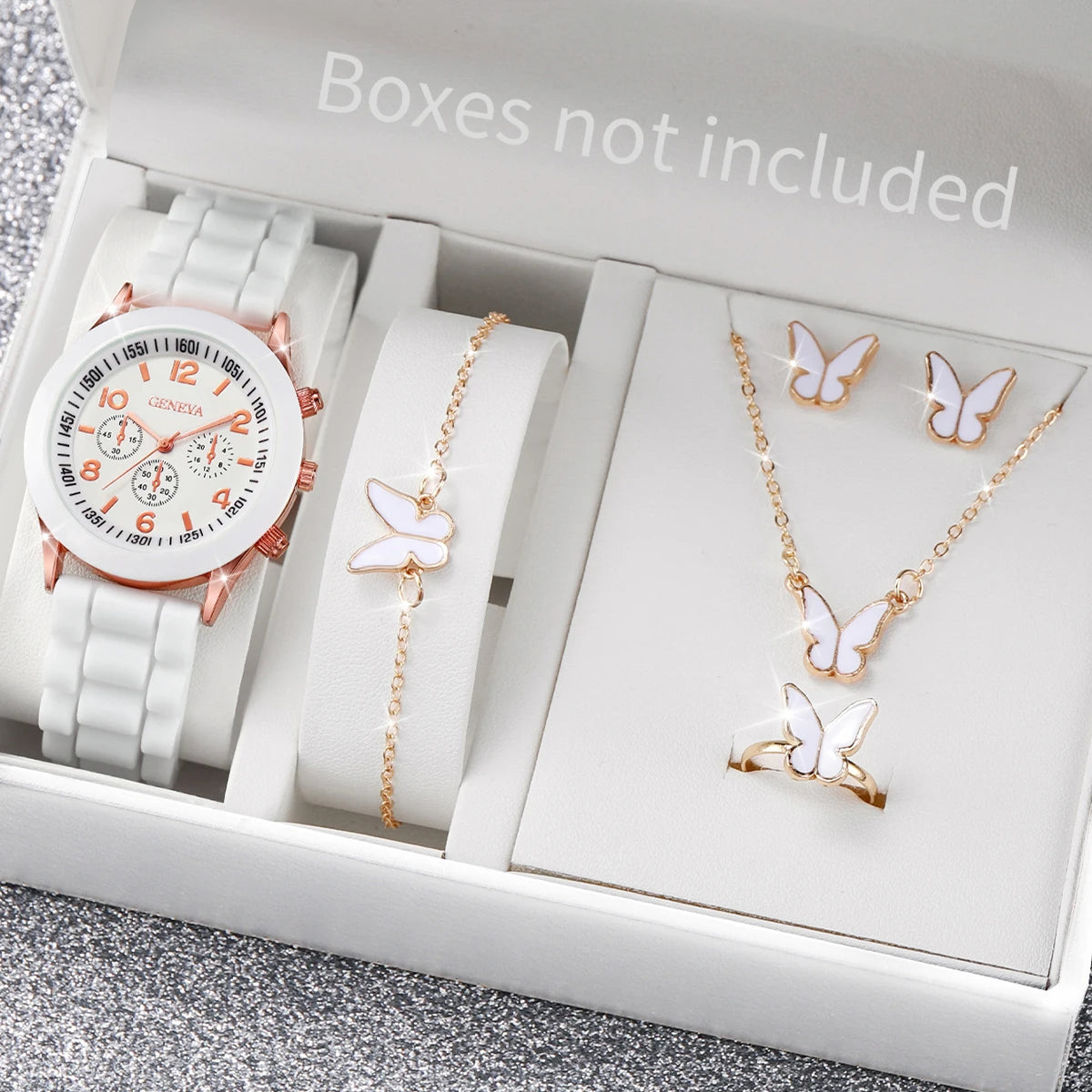 Women Watches Fashion Silicone Band Women Quartz Watches Jewelry Set Reloj Mujer