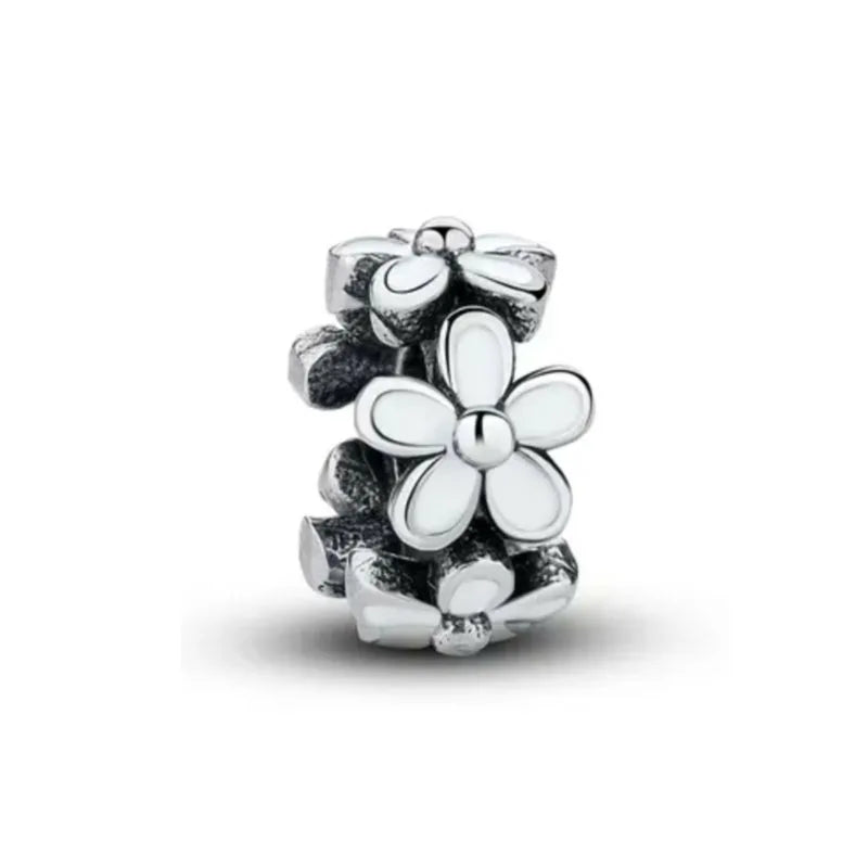 NEW 925 Sterling Silver Charm Fit Original Bracelet Accessories Women Jewelry White Series Football Snake Dreamcatcher Cross