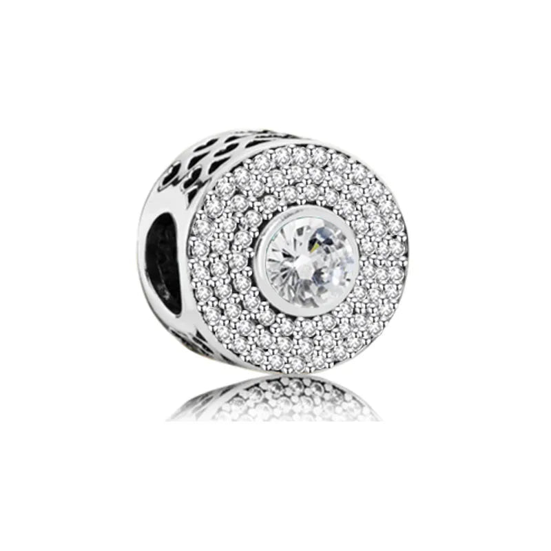 NEW 925 Sterling Silver Charm Fit Original Bracelet Accessories Women Jewelry White Series Football Snake Dreamcatcher Cross