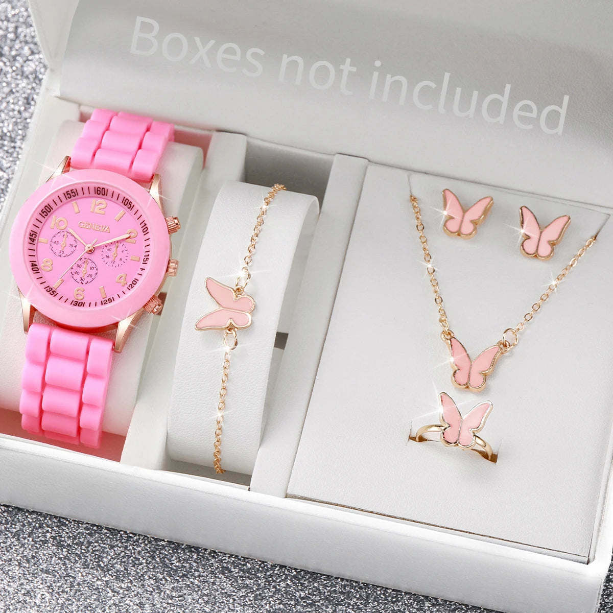 Women Watches Fashion Silicone Band Women Quartz Watches Jewelry Set Reloj Mujer
