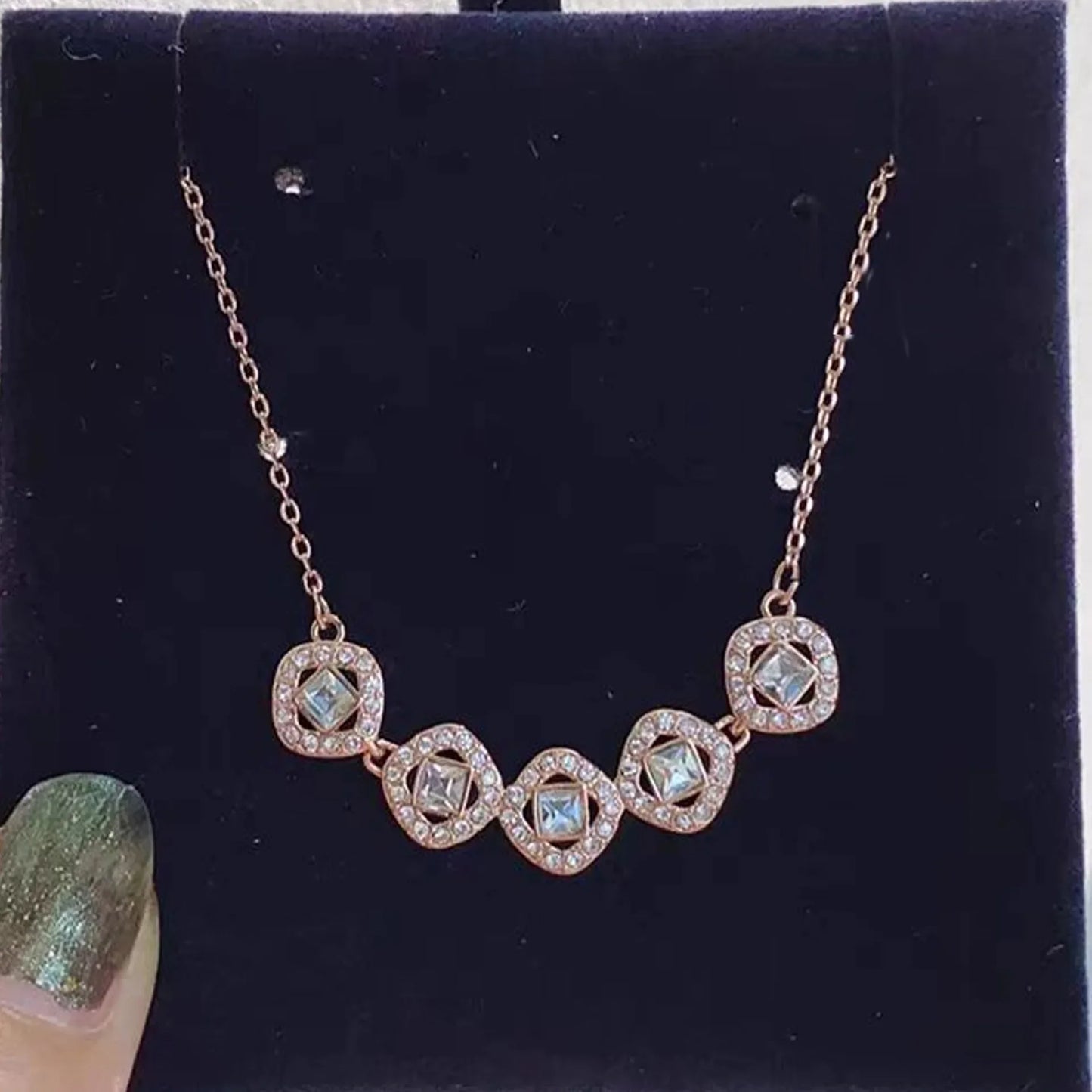 swarovski  2026 New Original Round Water Drop Crystal High Jewelry Set Fashion Dazzling Women's Bracelet Earring Necklace Ring Wedding Gift