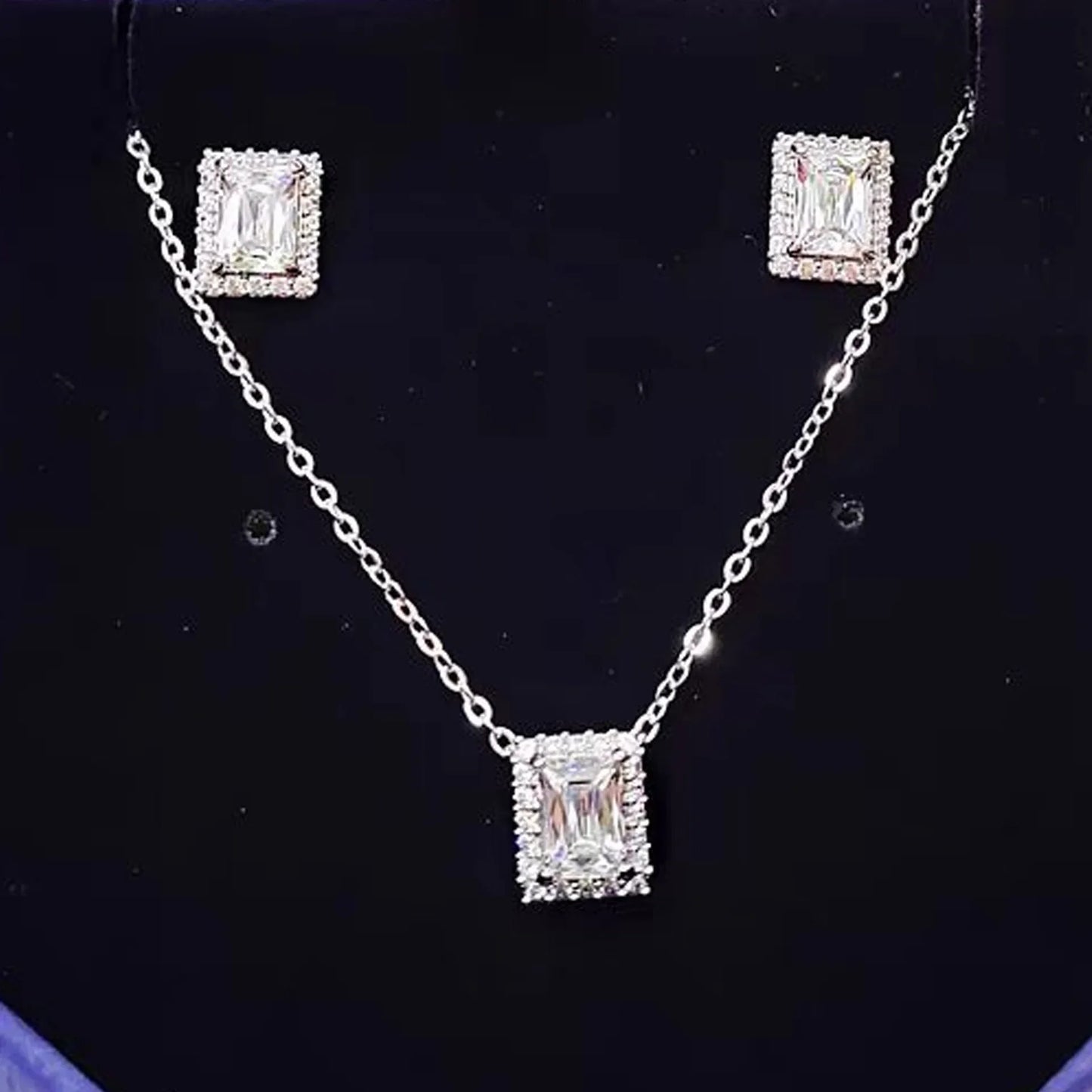 swarovski  2026 New Original Round Water Drop Crystal High Jewelry Set Fashion Dazzling Women's Bracelet Earring Necklace Ring Wedding Gift