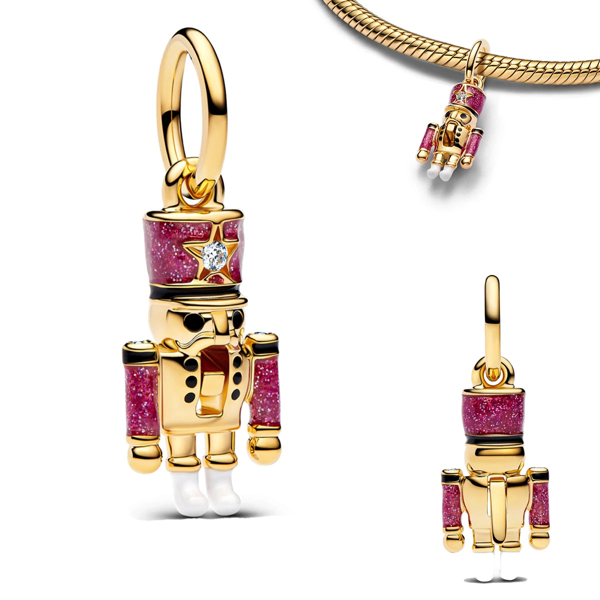 Vintage 925 Sterling Silver Charms Plum Blossom Snake Seal Pendants Beads For Original Bracelets Necklace Women DIY Jewelry Gift