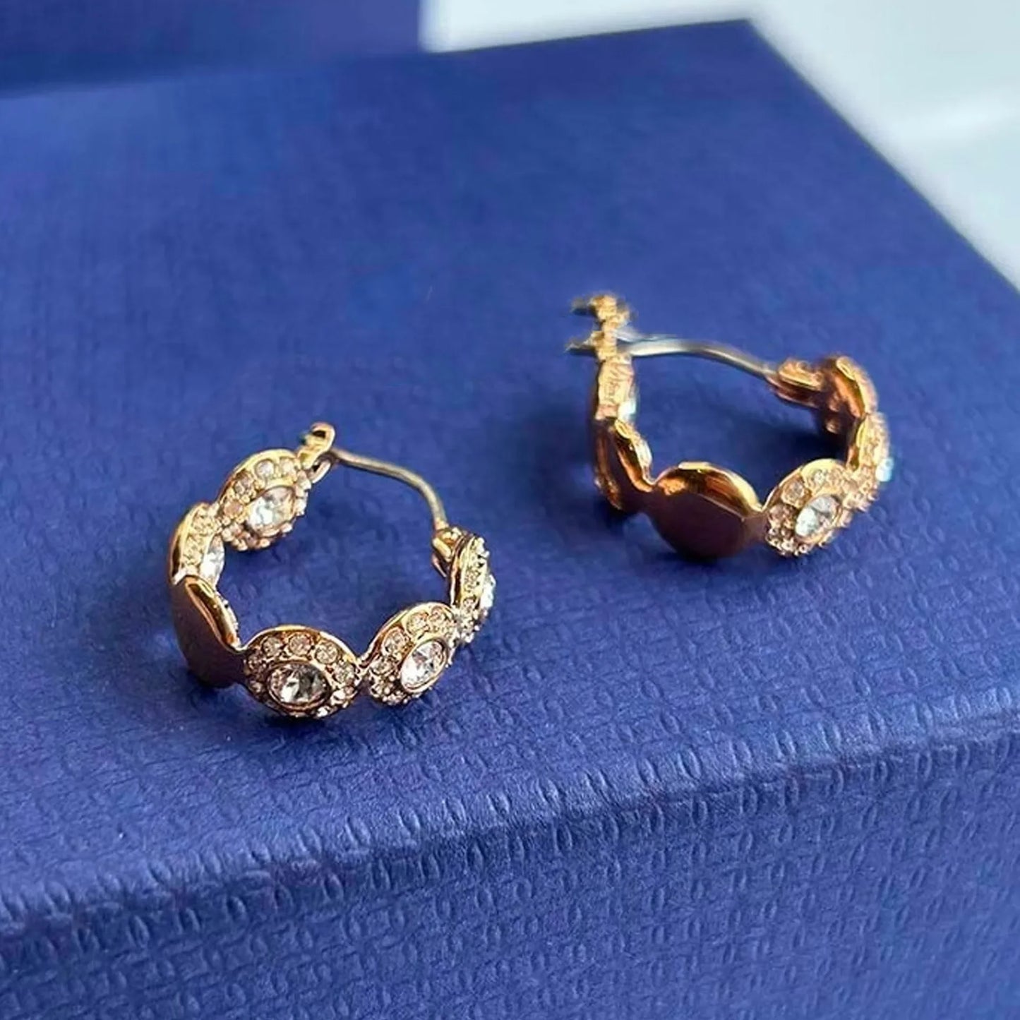 swarovski  2026 New Original Round Water Drop Crystal High Jewelry Set Fashion Dazzling Women's Bracelet Earring Necklace Ring Wedding Gift