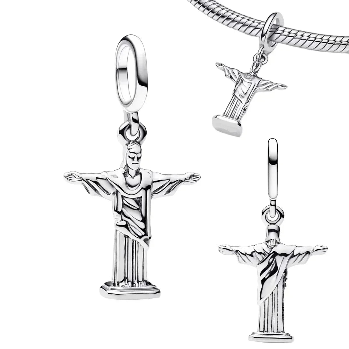 Vintage 925 Sterling Silver Charms Plum Blossom Snake Seal Pendants Beads For Original Bracelets Necklace Women DIY Jewelry Gift