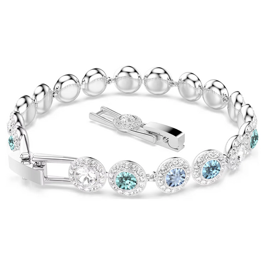 swarovski \ Silver Gold Color Angelic Pave Bracelet for Women Wedding Friends Party Bangles Genuine Crystals from Austria Jewelry