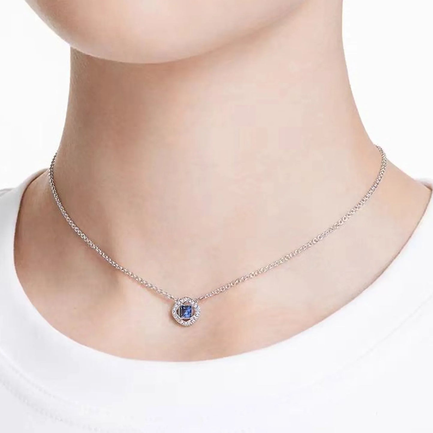 swarovski  2026 New Original Round Water Drop Crystal High Jewelry Set Fashion Dazzling Women's Bracelet Earring Necklace Ring Wedding Gift