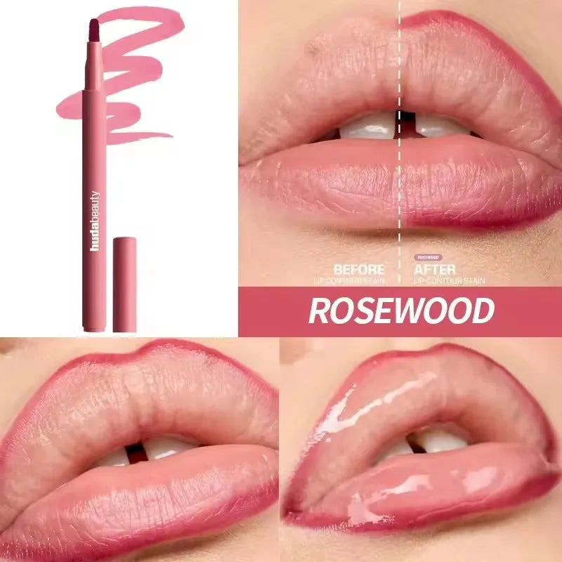 Velvet Brown Lip Liner Pencil Nude Matte Waterproof Non-stick Cup Cherry Red Lip Liner Lip Contour Pen Lipstick Makeup For Woman