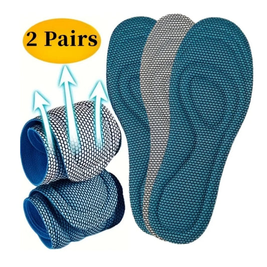 1/2 Pairs Memory Foam disposable Insoles for Shoes Antibacterial Deodorization Sweat Absorption Insert Sport Shoes Pads