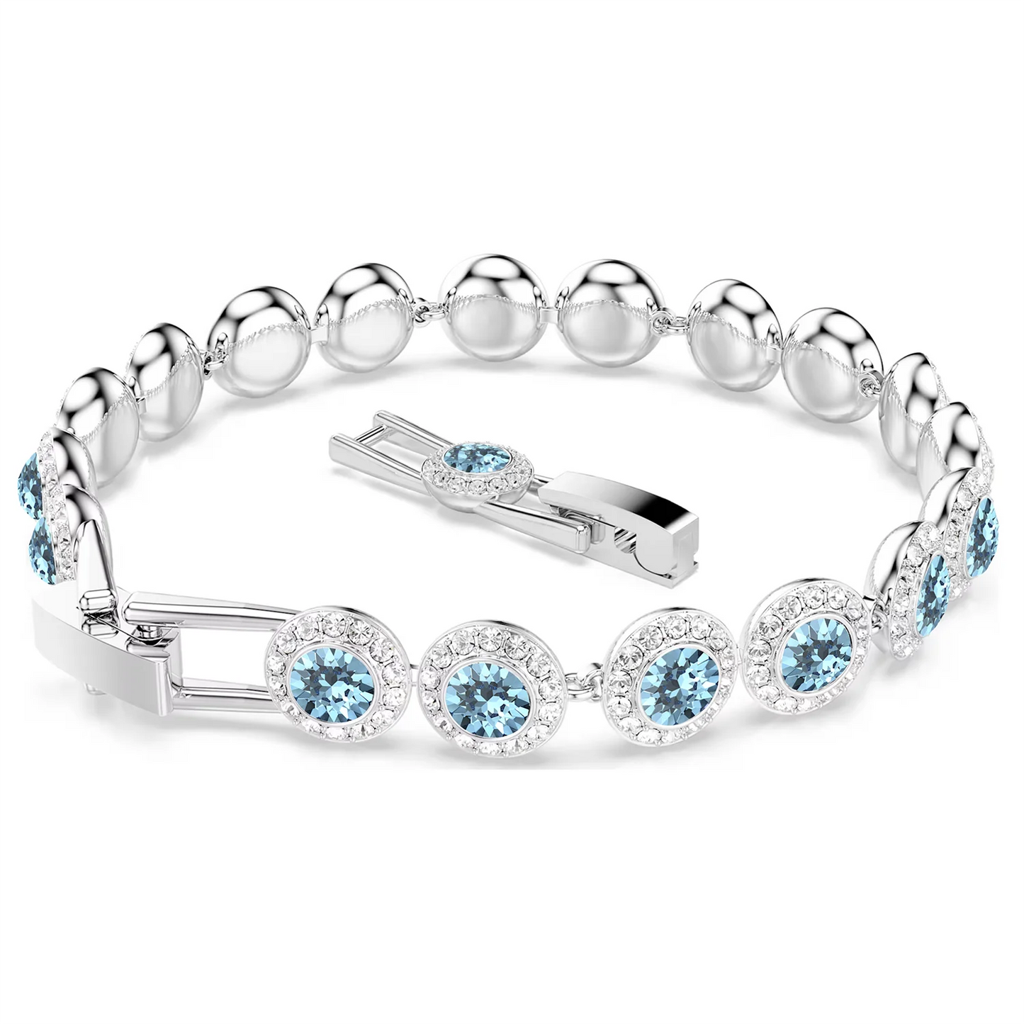 swarovski \ Silver Gold Color Angelic Pave Bracelet for Women Wedding Friends Party Bangles Genuine Crystals from Austria Jewelry