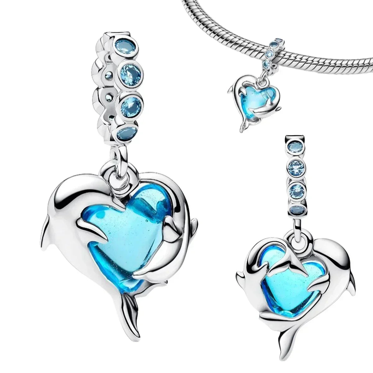 Vintage 925 Sterling Silver Charms Plum Blossom Snake Seal Pendants Beads For Original Bracelets Necklace Women DIY Jewelry Gift