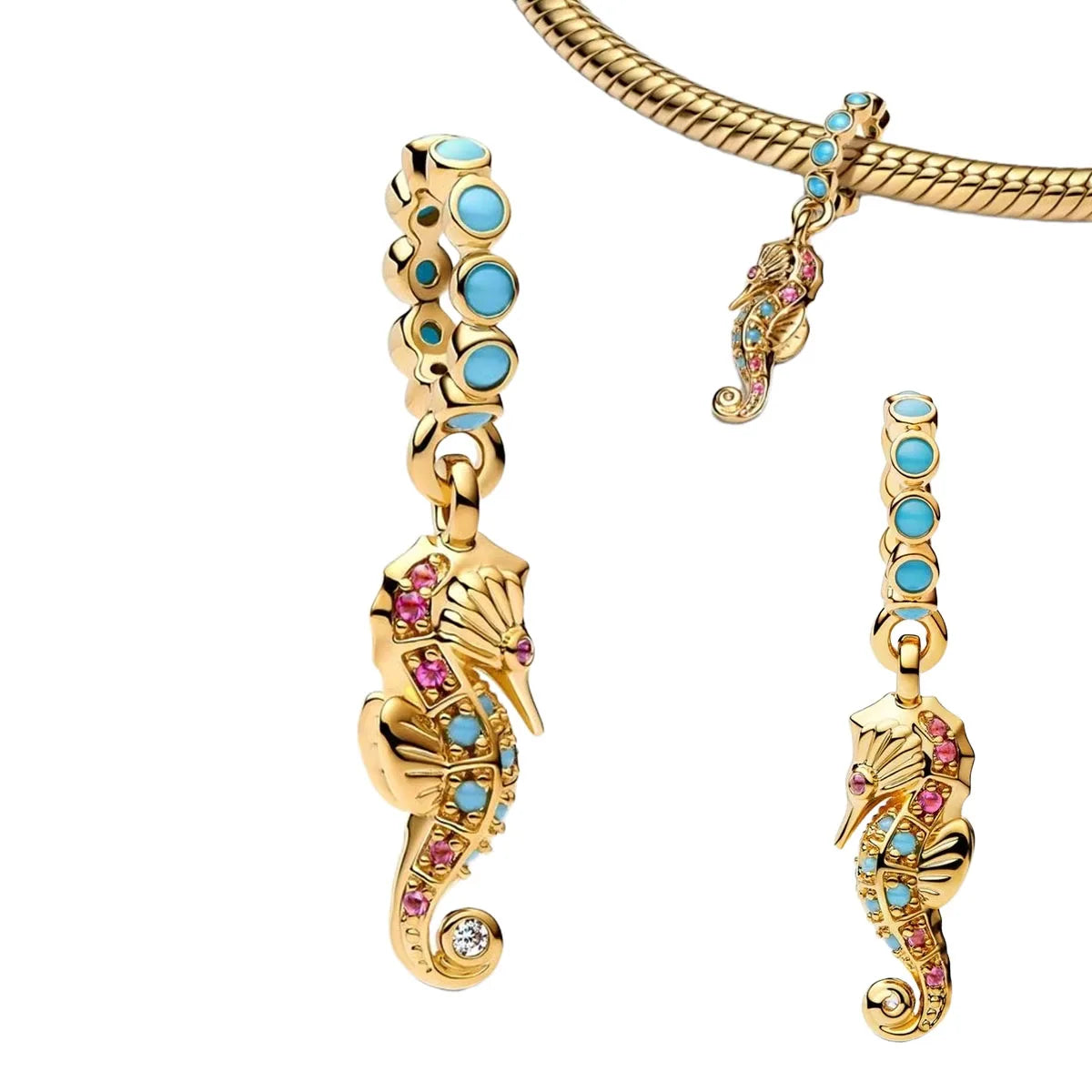 Vintage 925 Sterling Silver Charms Plum Blossom Snake Seal Pendants Beads For Original Bracelets Necklace Women DIY Jewelry Gift