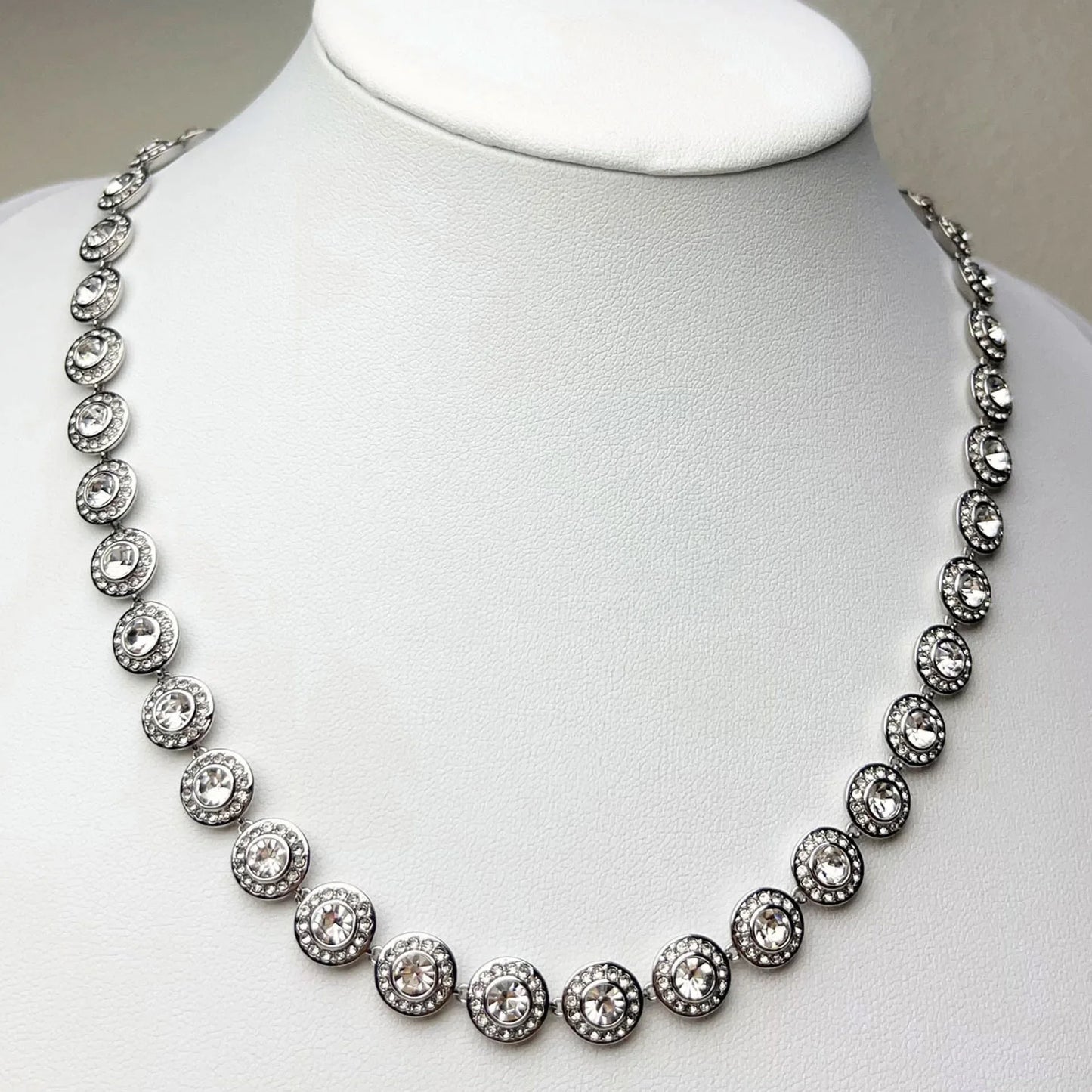 swarovski  2026 New Original Round Water Drop Crystal High Jewelry Set Fashion Dazzling Women's Bracelet Earring Necklace Ring Wedding Gift