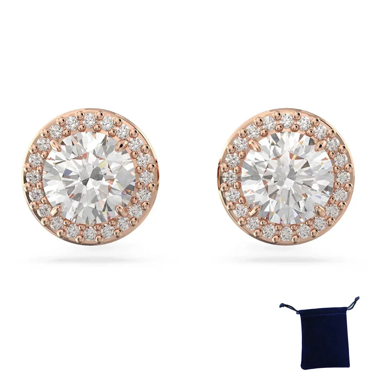 High Quality Women's Classic Happiness Diamond Round Crystal Necklace Set S925 Silver Gorgeous Una Angelic Series Jewelry Set